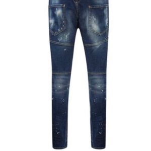 Dsquared2 17CM TIDY BIKER DENIM STRETCH JEANS